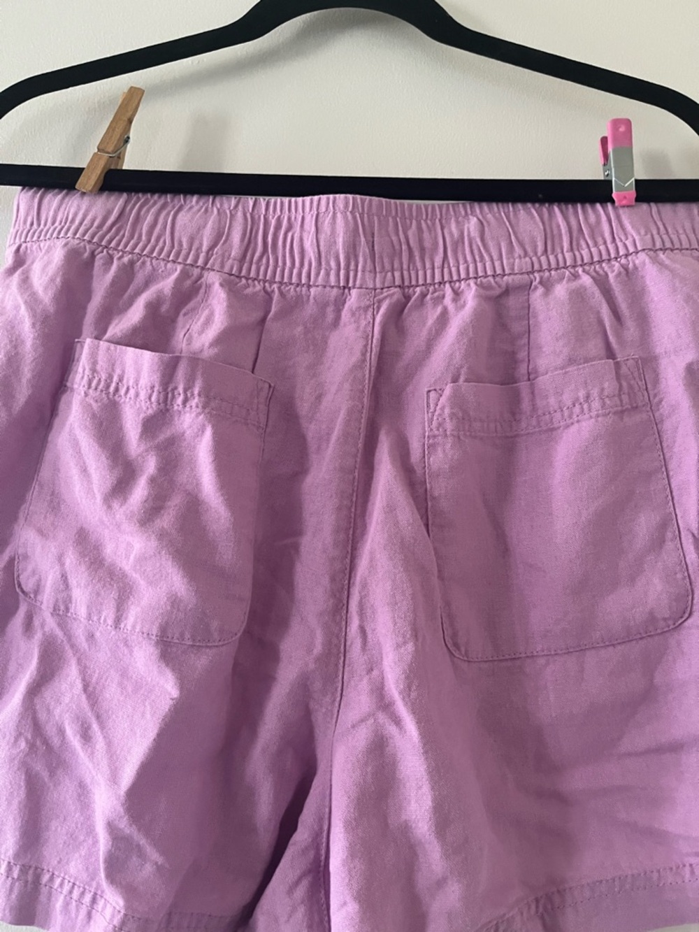 Gap Linen Blend Shorts Womens Large Summer Coastal Beach Casual Stretchy - Picture 5 of 7